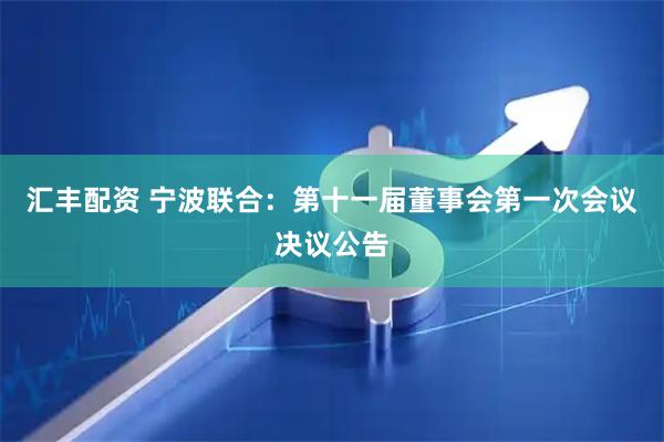 汇丰配资 宁波联合：第十一届董事会第一次会议决议公告