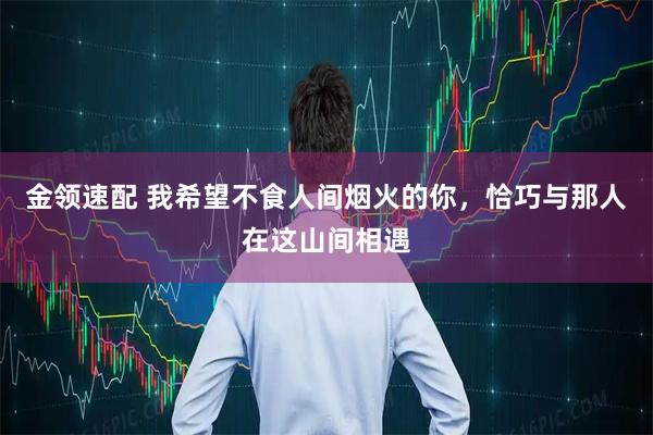 金领速配 我希望不食人间烟火的你,恰巧与那人在这山间相遇