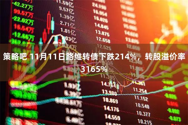 策略吧 11月11日路维转债下跌214%，转股溢价率3165%